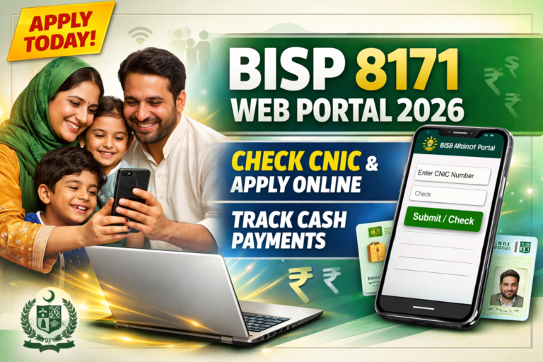 BISP 8171 Web Portal 2026 – Check CNIC, Apply & Track Payments