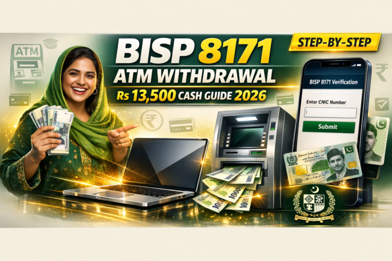 How to Withdraw BISP 8171 Cash Payment from ATM in 2026 – Complete Guide